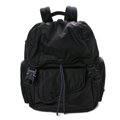 Christian Dior Nylon Saddle Backpack Black 1 of 10