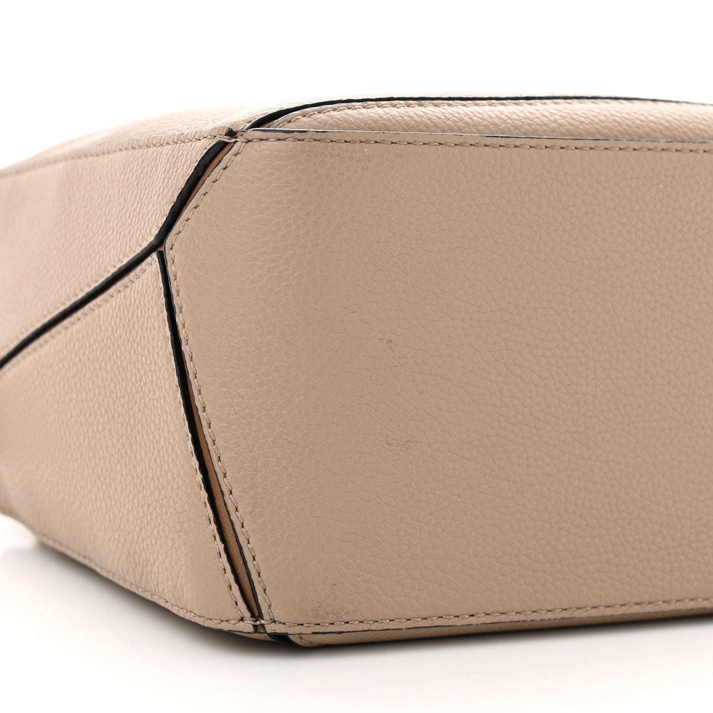 Grained Calfskin Small Puzzle Bag Sand Mink