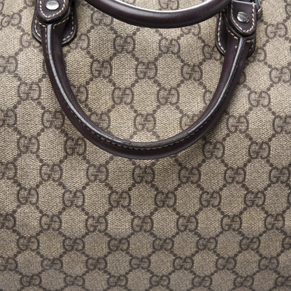 Gucci GG Plus Monogram Large Duffle Bag Dark Brown 11 of 12