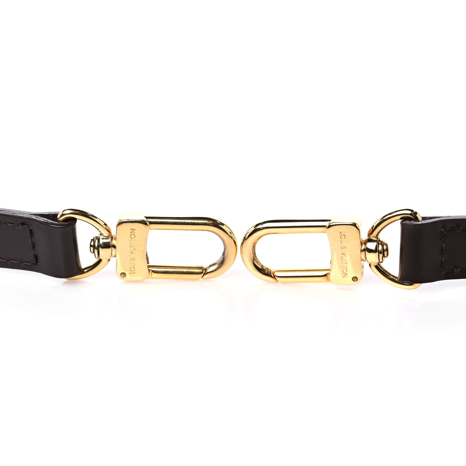 Louis Vuitton Calfskin 16mm Adjustable Shoulder Strap Brown 3 of 6