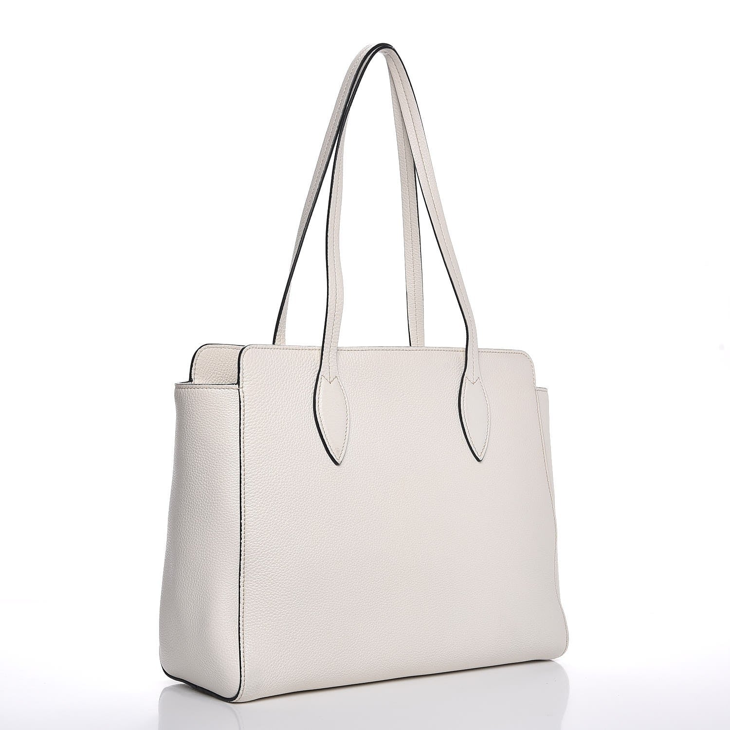 Prada Vitello Daino Shopping Tote Talco 3 of 8