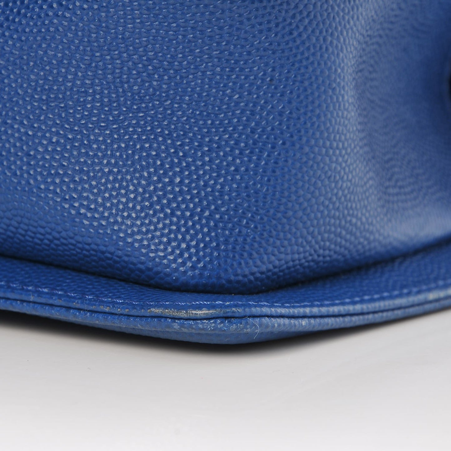 Caviar Quilted Small Boy Flap Blue