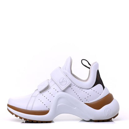 Louis Vuitton Calfskin Monogram Velcro LV Archlight Sneakers 36.5 White 1 of 14