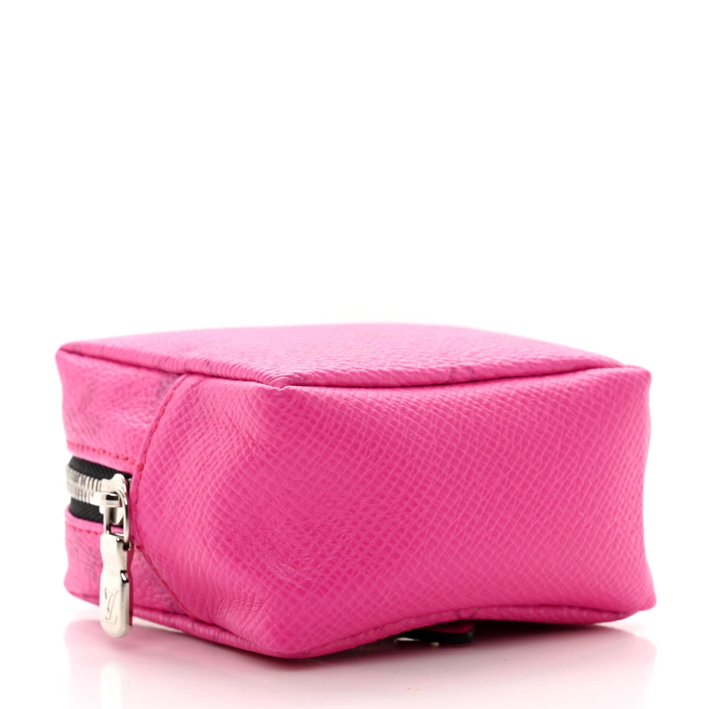 Taigarama Box Pouch Bag Charm Key Ring Fuchsia