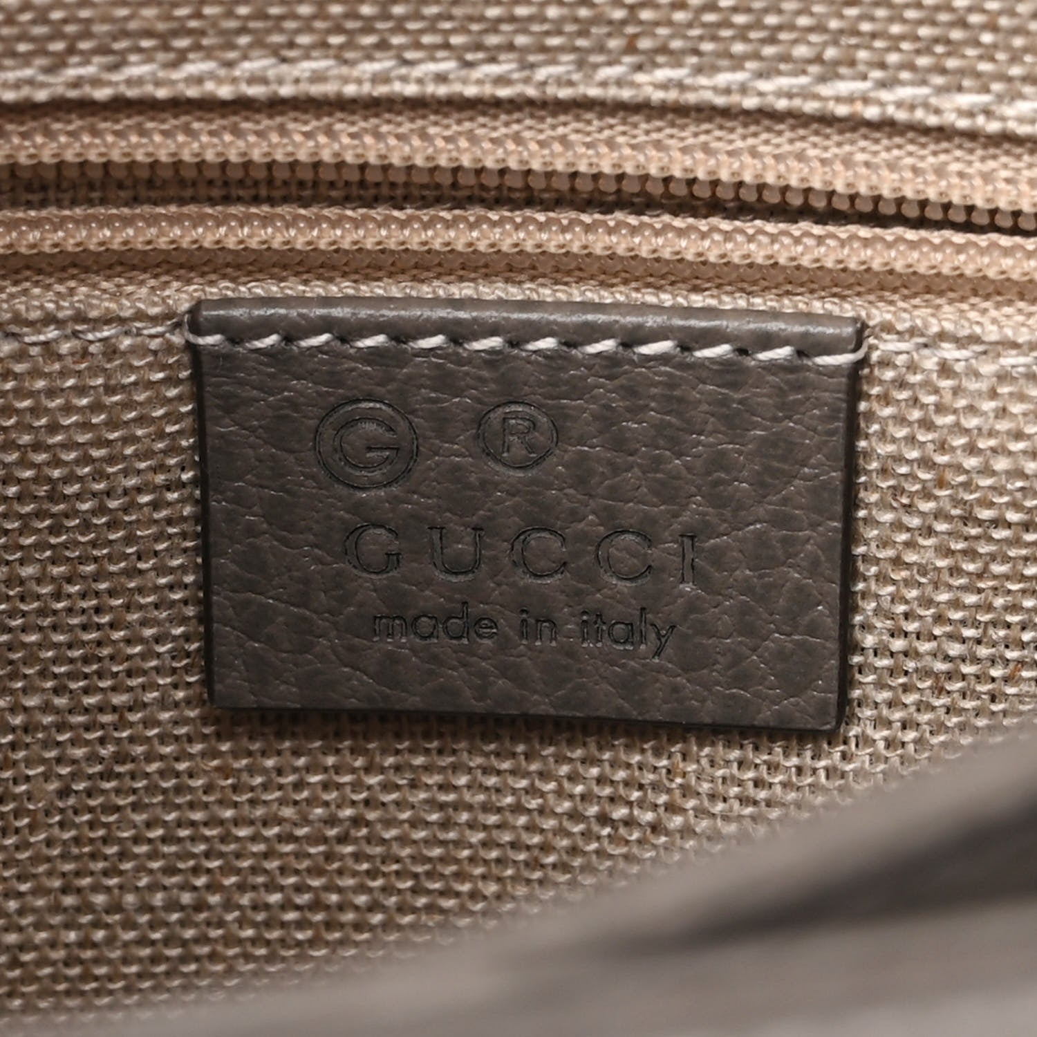 Gucci Dollar Calfskin Interlocking G Top Handle Shoulder Bag Loess 5 of 8