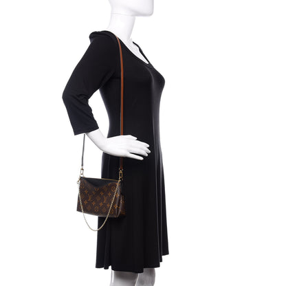 Louis Vuitton Monogram Pallas Clutch Black 2 of 11
