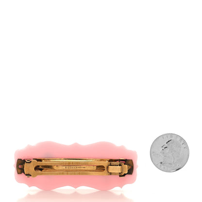 Gucci Resin Crystal Garden Single Hair Barrette Pink 2 of 3