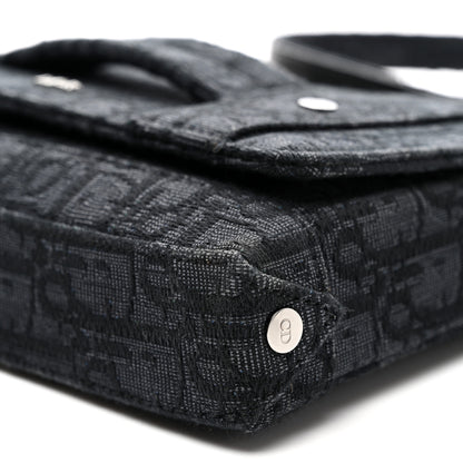 Christian Dior HOMME Oblique Canvas Flap Messenger Black 9 of 9
