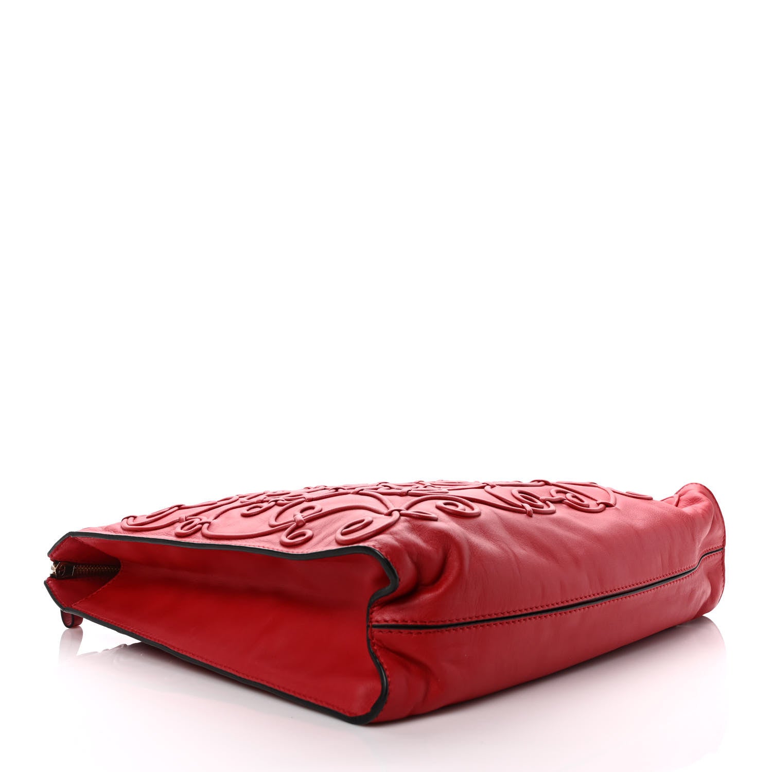 Valentino Garavani Nappa Intricate Soutache Tote Red 3 of 9