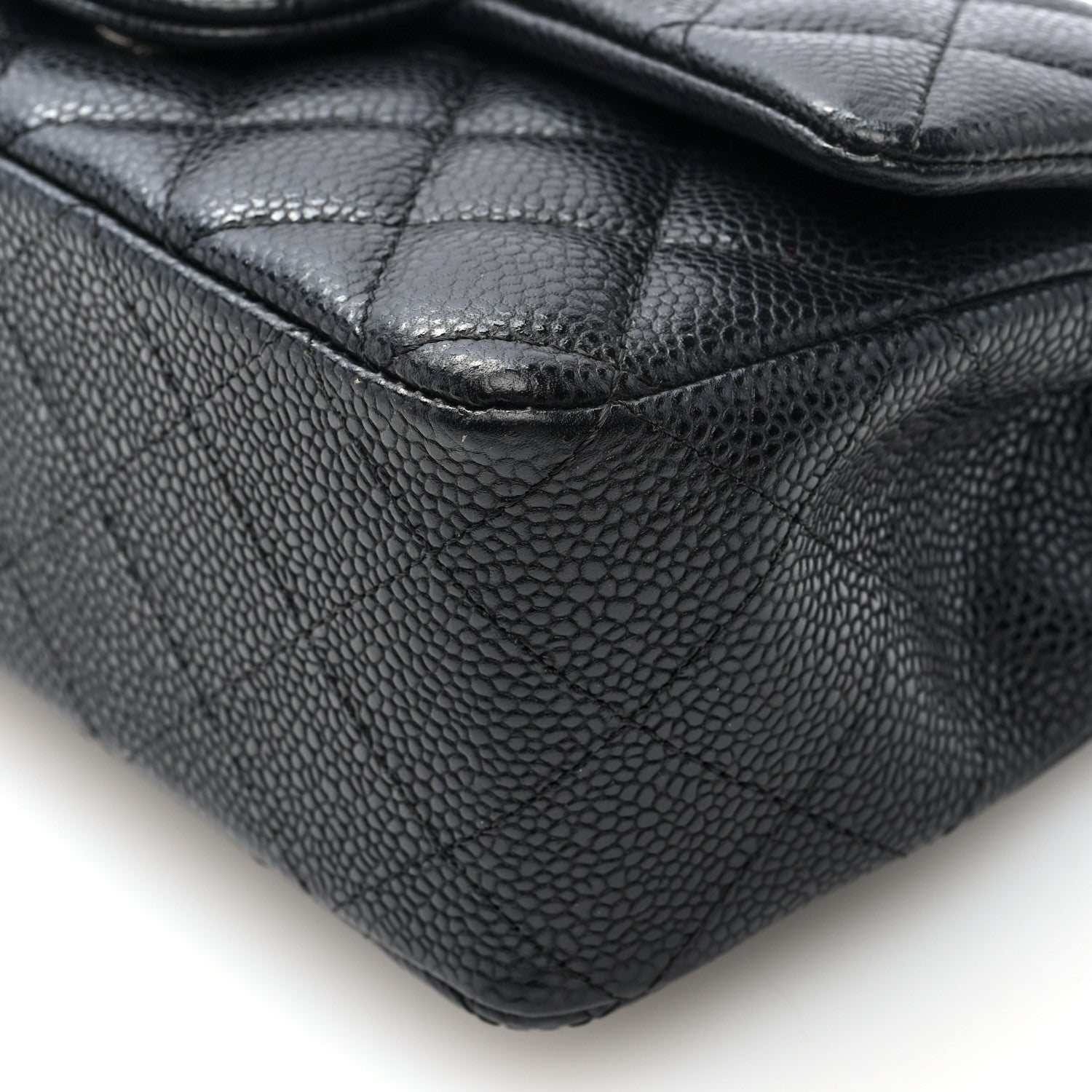 Chanel Caviar Quilted Mini Rectangular Flap Black 10 of 11