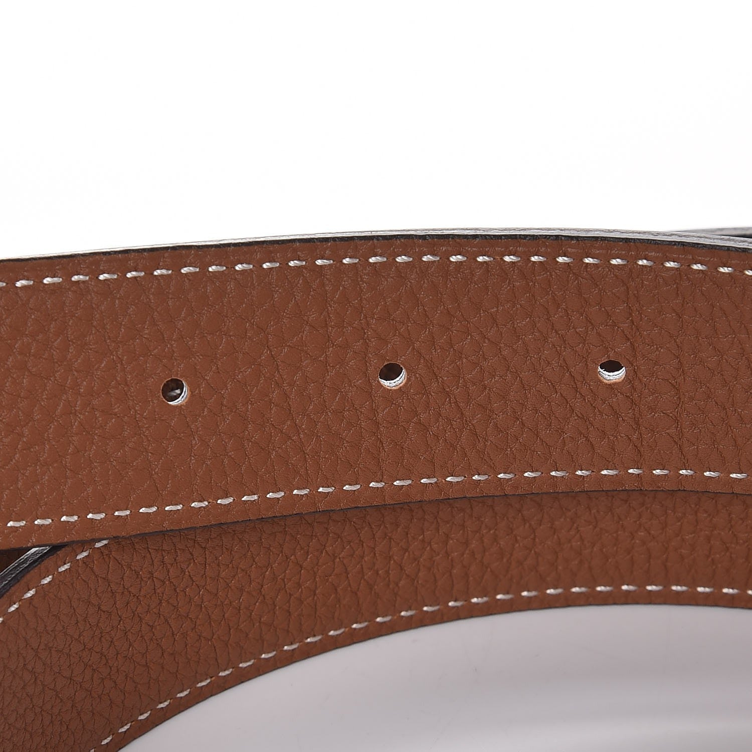 Hermes Togo 32mm H Belt 110 Black Gold 5 of 7