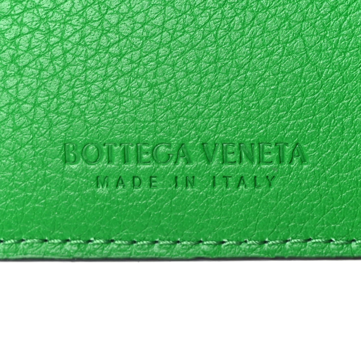 Nappa Intreccio Cassette Zipped Card Case Parakeet