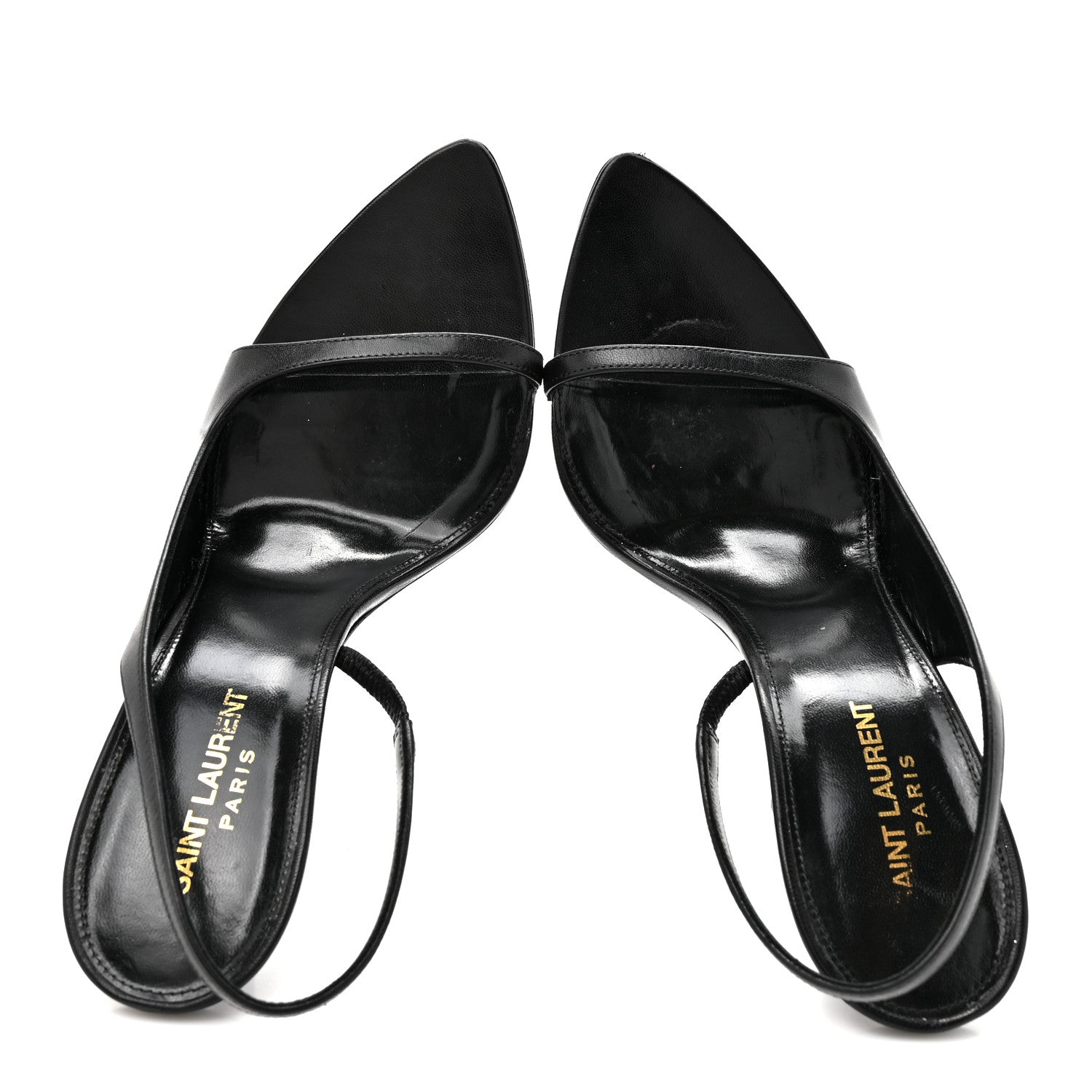 Saint Laurent Calfskin Gippy 110mm Sandals  40 Black 2 of 9