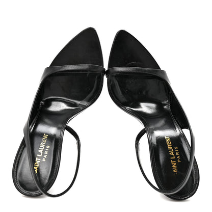 Saint Laurent Calfskin Gippy 110mm Sandals  40 Black 2 of 9