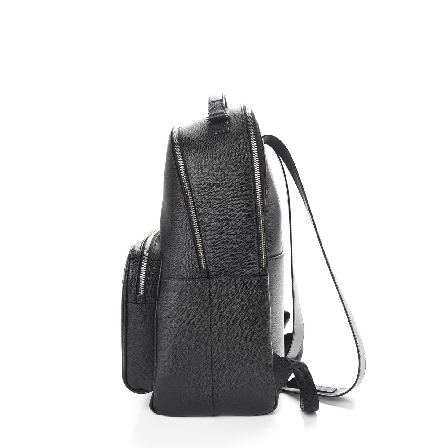 Saffiano Travel Backpack Black
