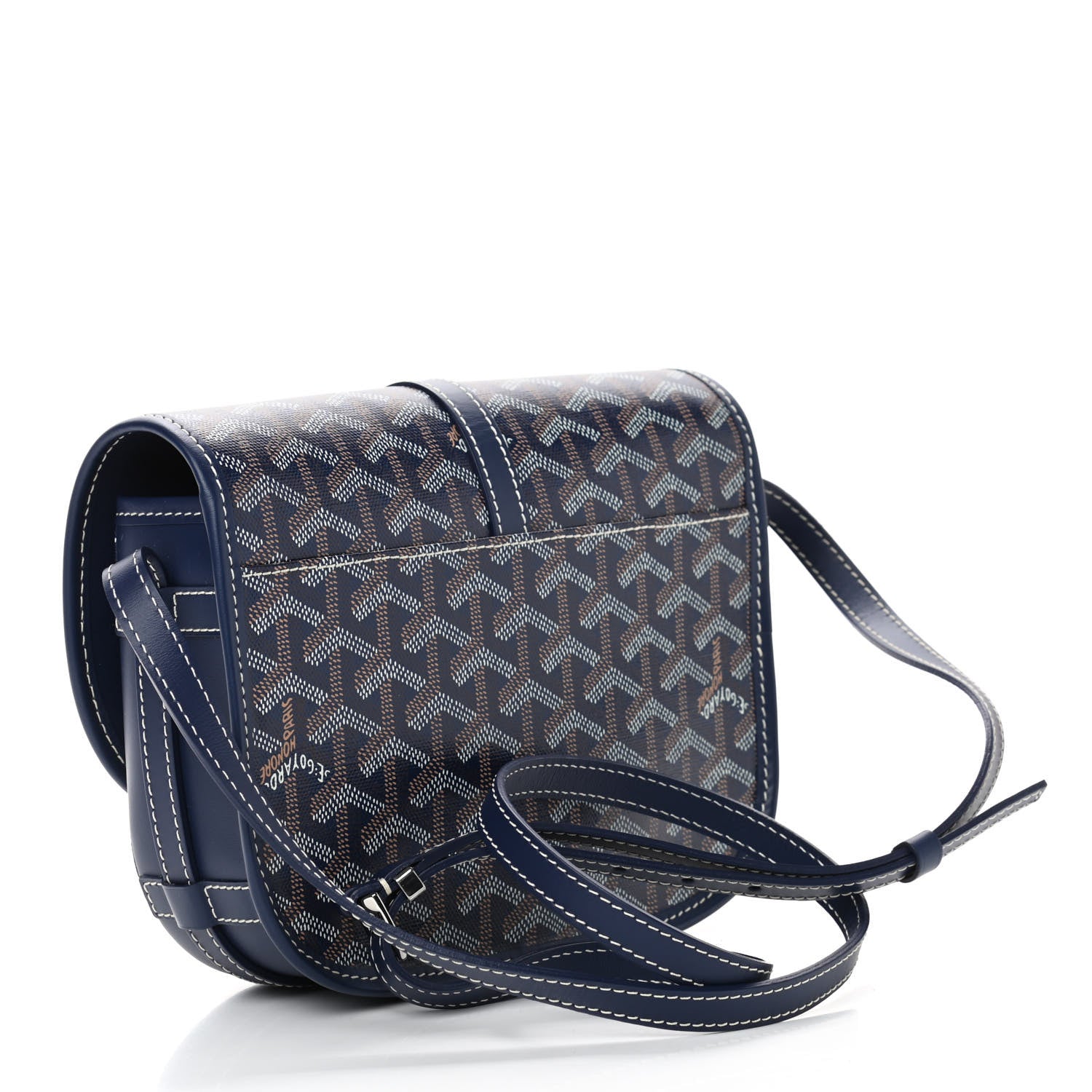 Goyard Goyardine Belvedere II PM Messenger Bag Navy 2 of 4