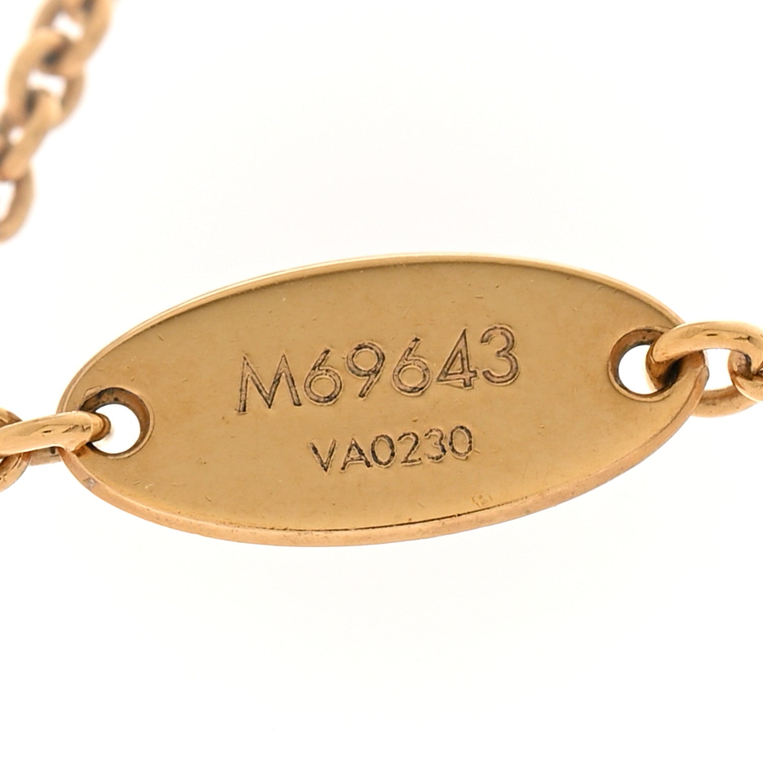 Louis Vuitton Metal L to V Necklace Gold Silver 7 of 8