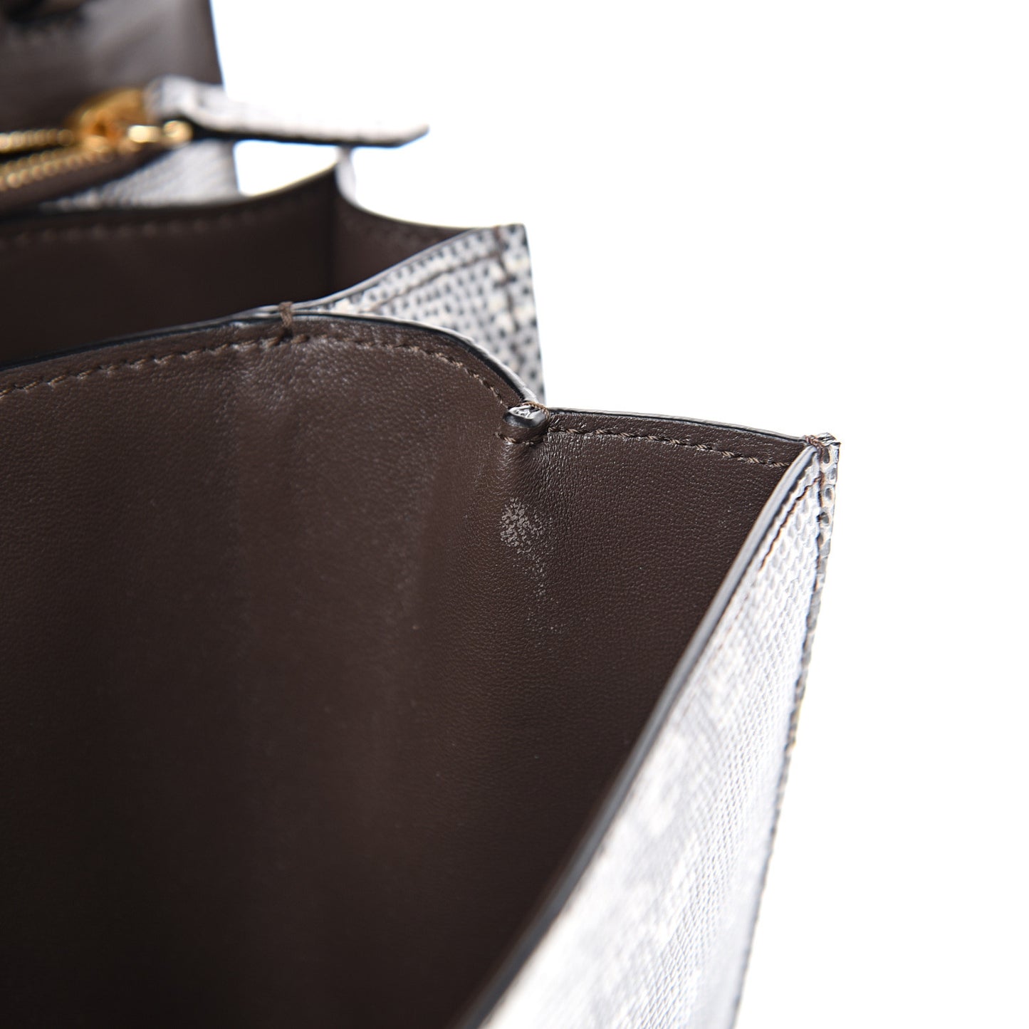 Lizard Medium Classic Box Flap Bag Mineral