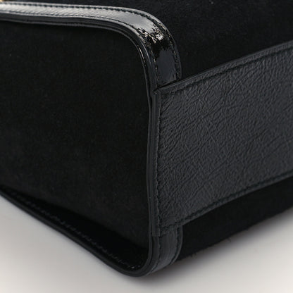 Gucci Suede Patent GG Web Small Ophidia Tote Bag Black 10 of 11