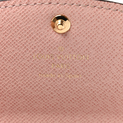 Louis Vuitton Damier Ebene Rosalie Coin Purse Rose Ballerine 14 of 15