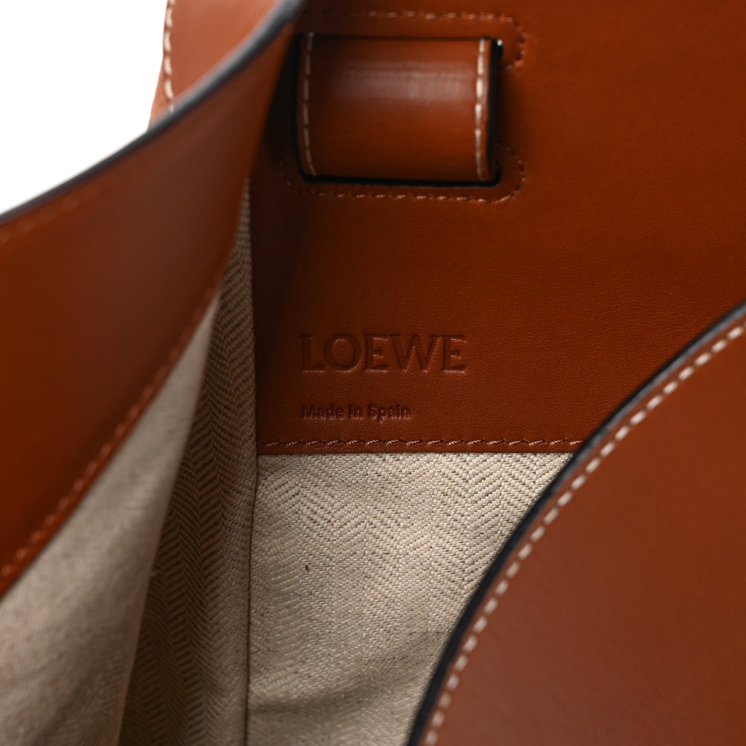 Loewe Calfskin Extra Large Hammock Shoulder Bag Light Caramel 6 of 11