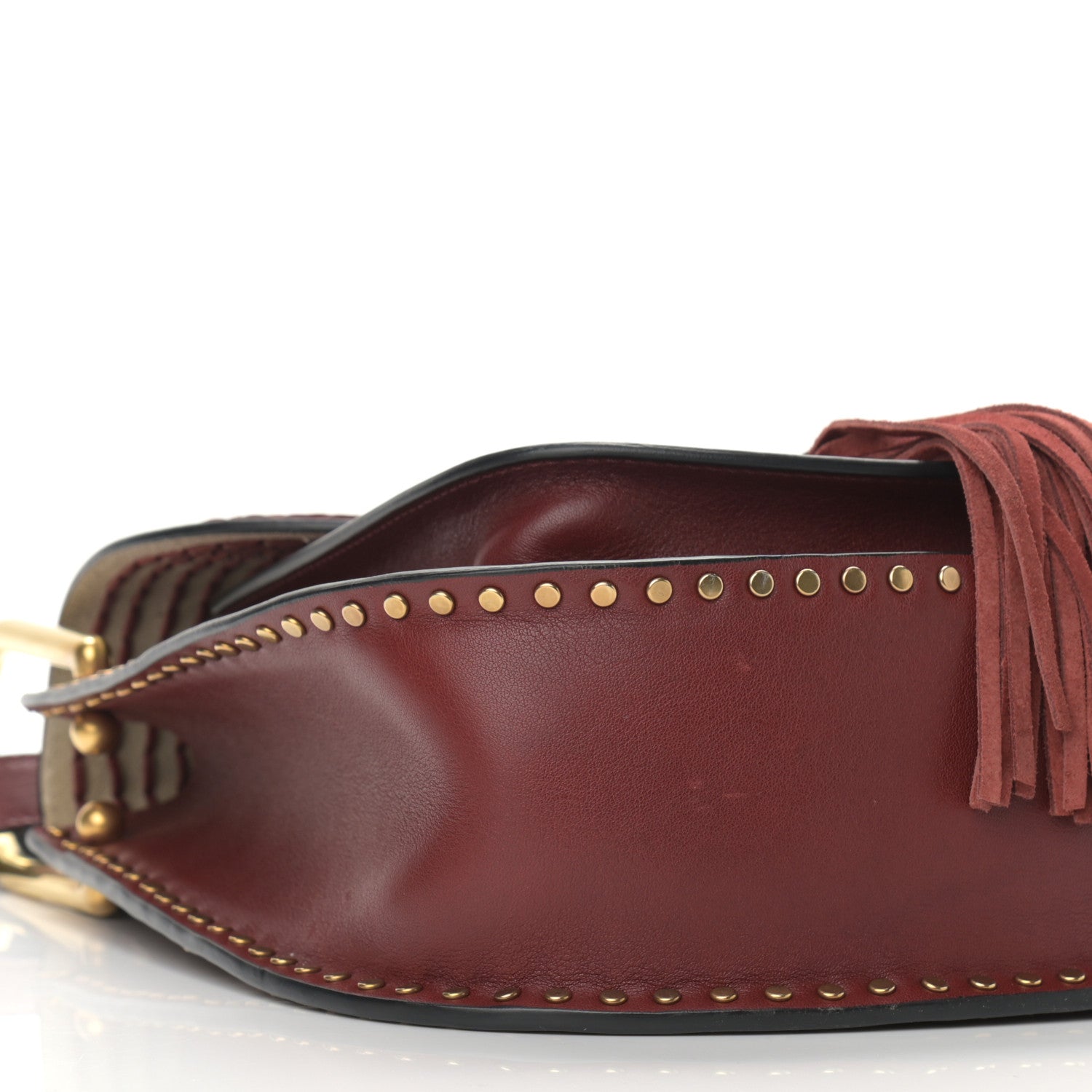 Chloe Calfskin Braided Medium Hudson Shoulder Bag Sienna Red 8 of 10