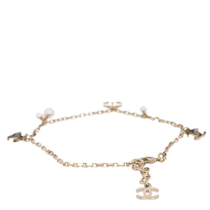 Chanel Pearl CC Chain Anklet Gold 3 of 5