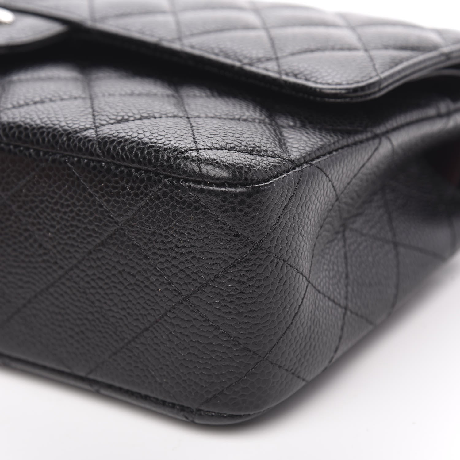 Chanel Caviar Quilted Medium Double Flap Black 9 of 11