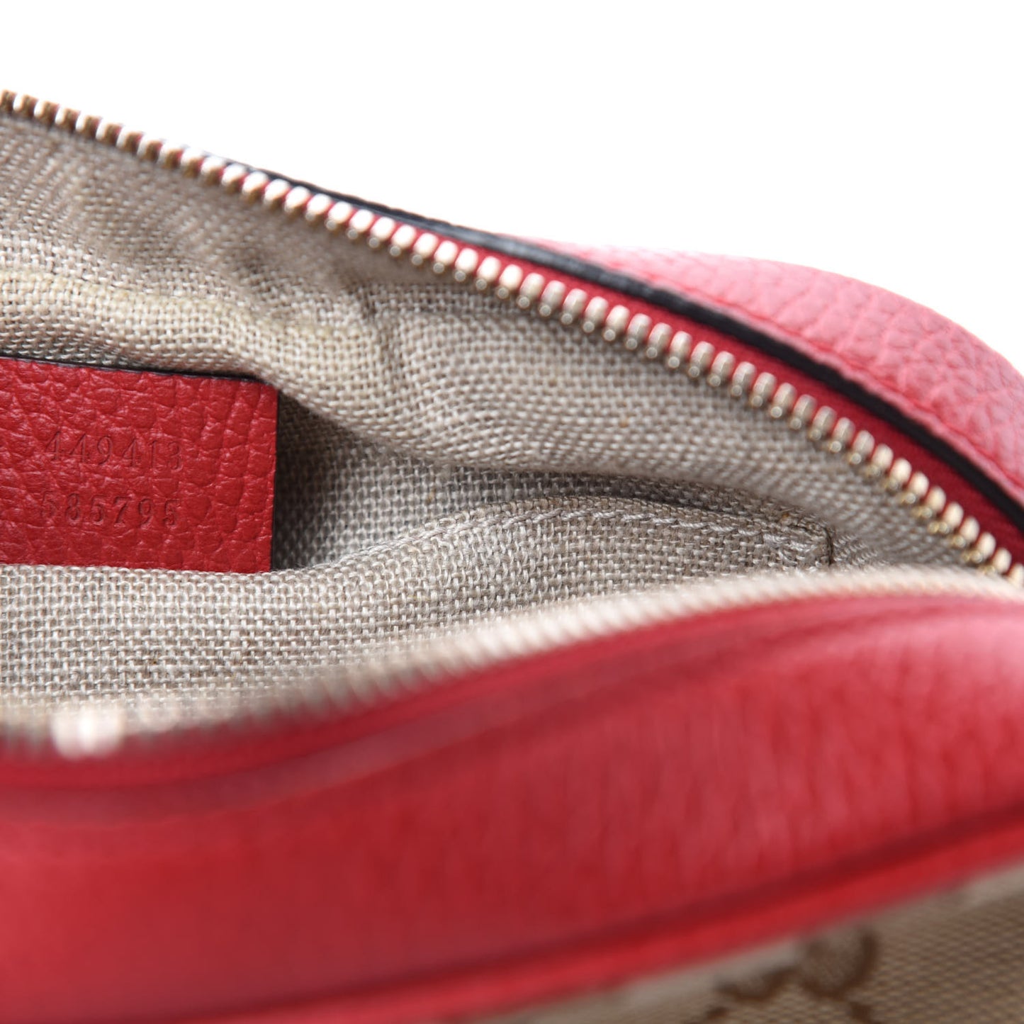 Monogram Mini Bree Messenger Bag Red