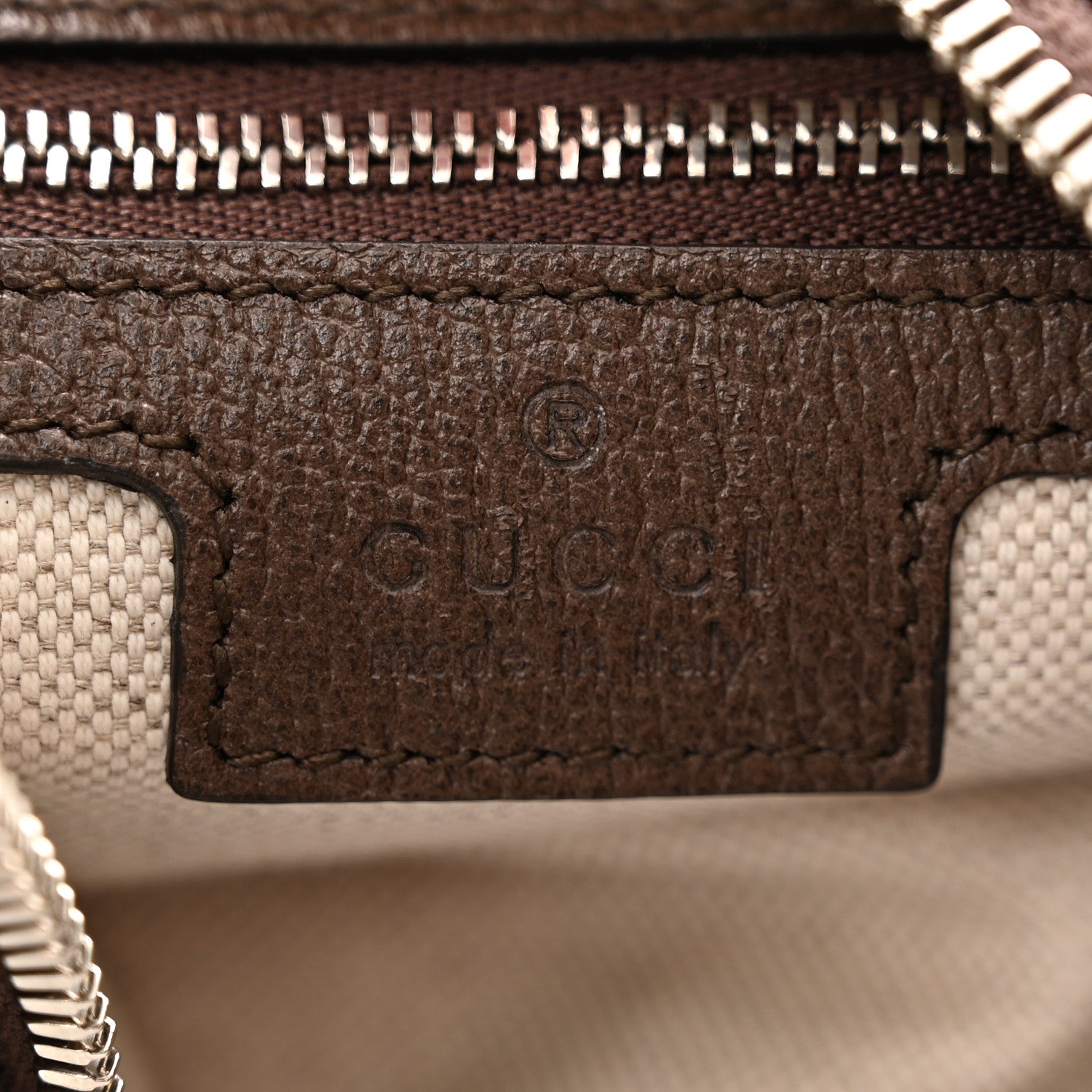 Gucci GG Supreme Monogram Textured Calfskin Web Large Attache Shoulder Bag Beige Ebony New Acero 7 of 16