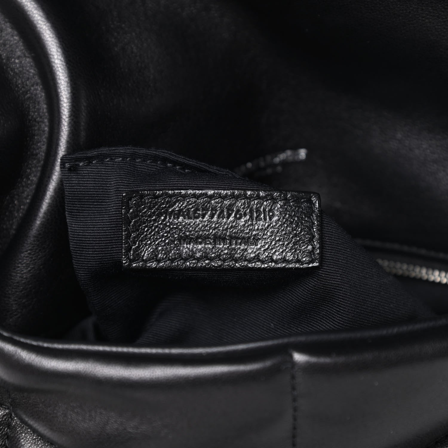 Saint Laurent Lambskin Quilted Small Loulou Puffer Monogram Chain Satchel Black 7 of 11