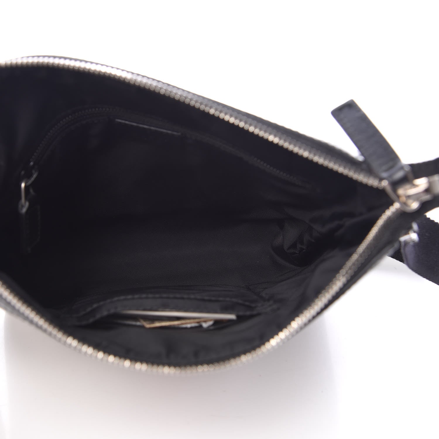 Gucci GG Supreme Monogram Web Messenger Bag Black 5 of 9