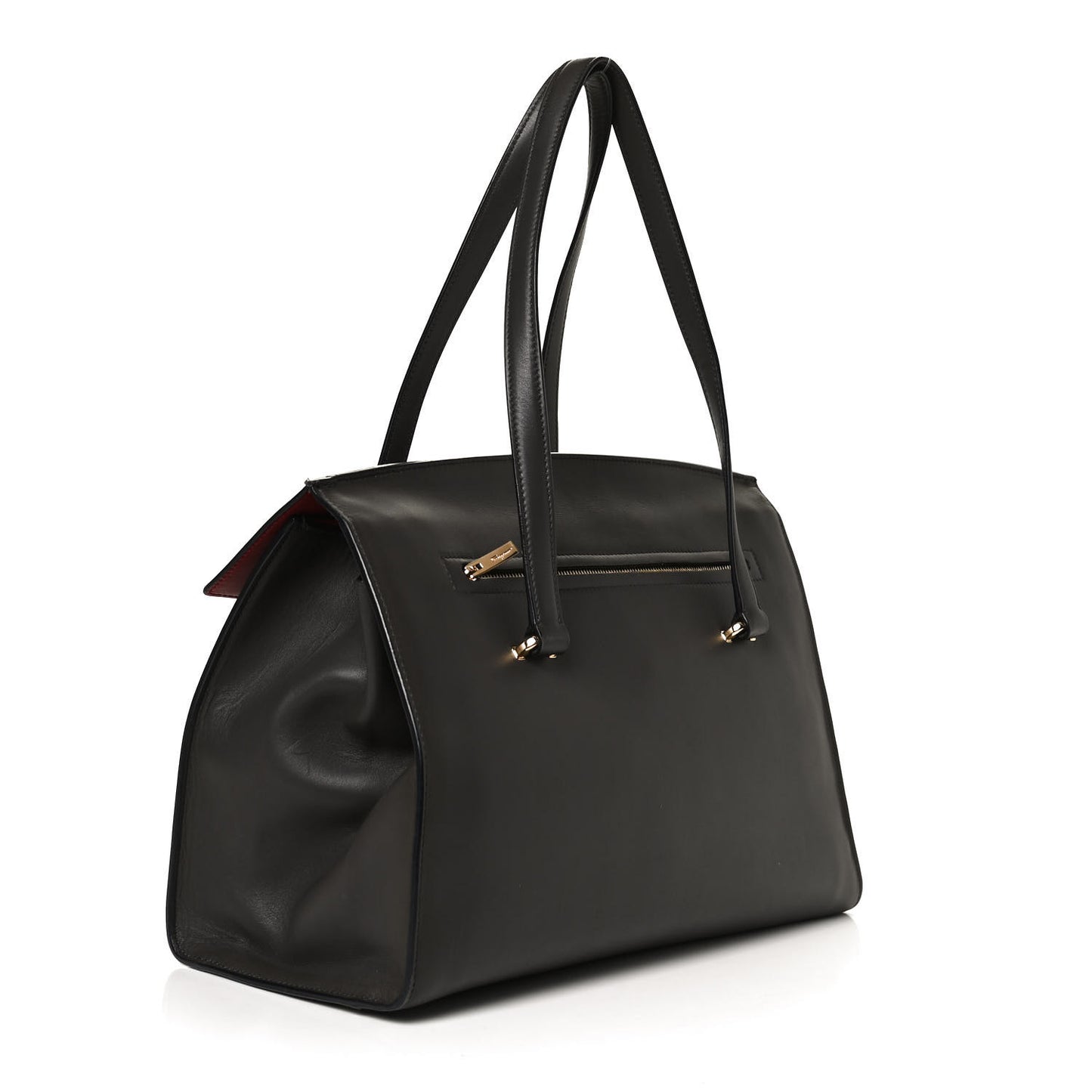 Calfskin Mara Shoulder Bag Black