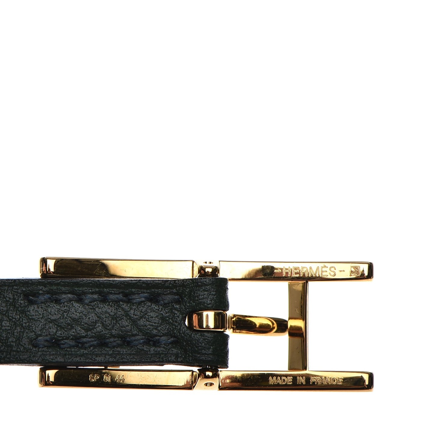 Epsom Behapi Double Tour Bracelet XS Bleu Saphir Vert Anglais