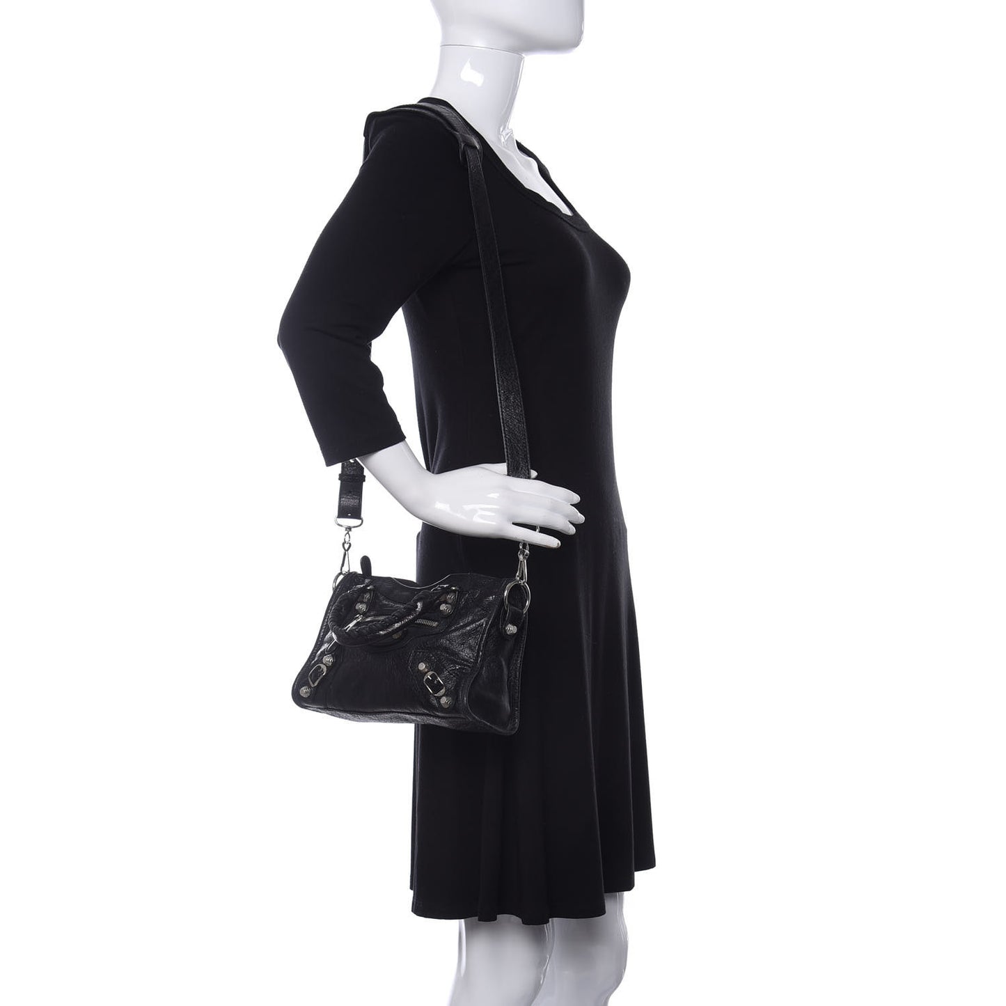 Agneau Giant 12 Silver Hardware Mini City Black