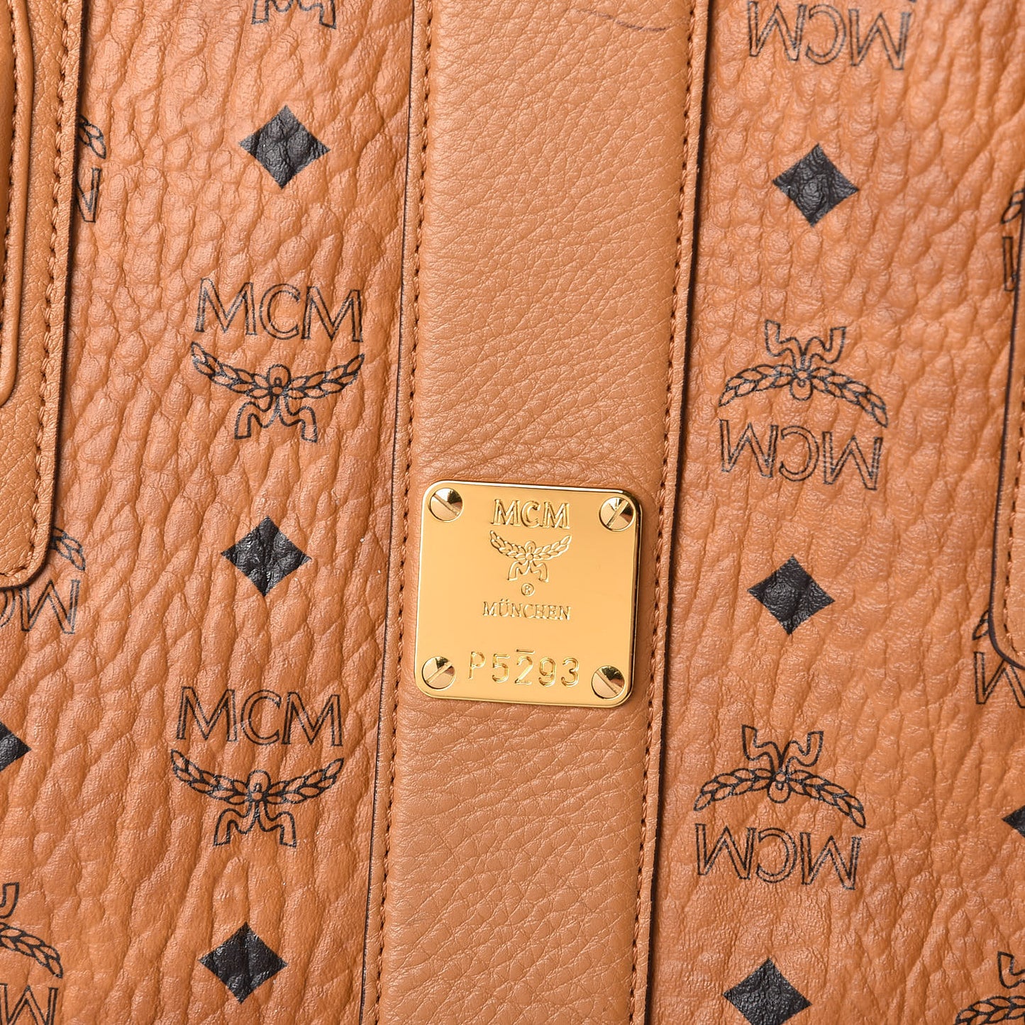 Visetos Medium Liz Reversible Shopper Tote Cognac