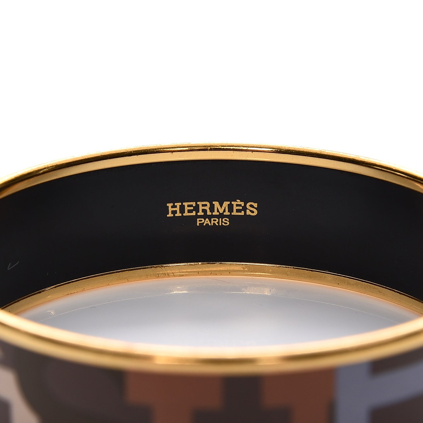 Enamel Printed Wide Capitales Bracelet 62