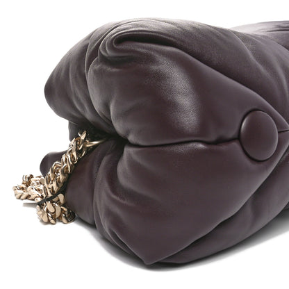 Proenza Schouler Lambskin Puffy Tobo Chain Shoulder Bag Chocolate 8 of 9