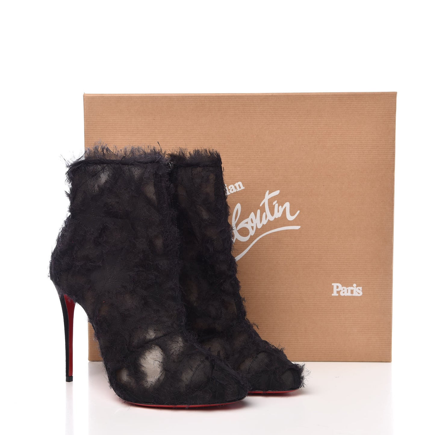 Organza Toubootfrou 100 Ankle Booties 38.5 Black