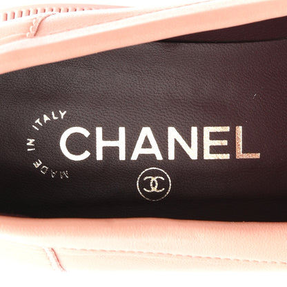 Chanel Lambskin Quilted CC Turnlock Loafers 39 Dark Pink 8 of 9
