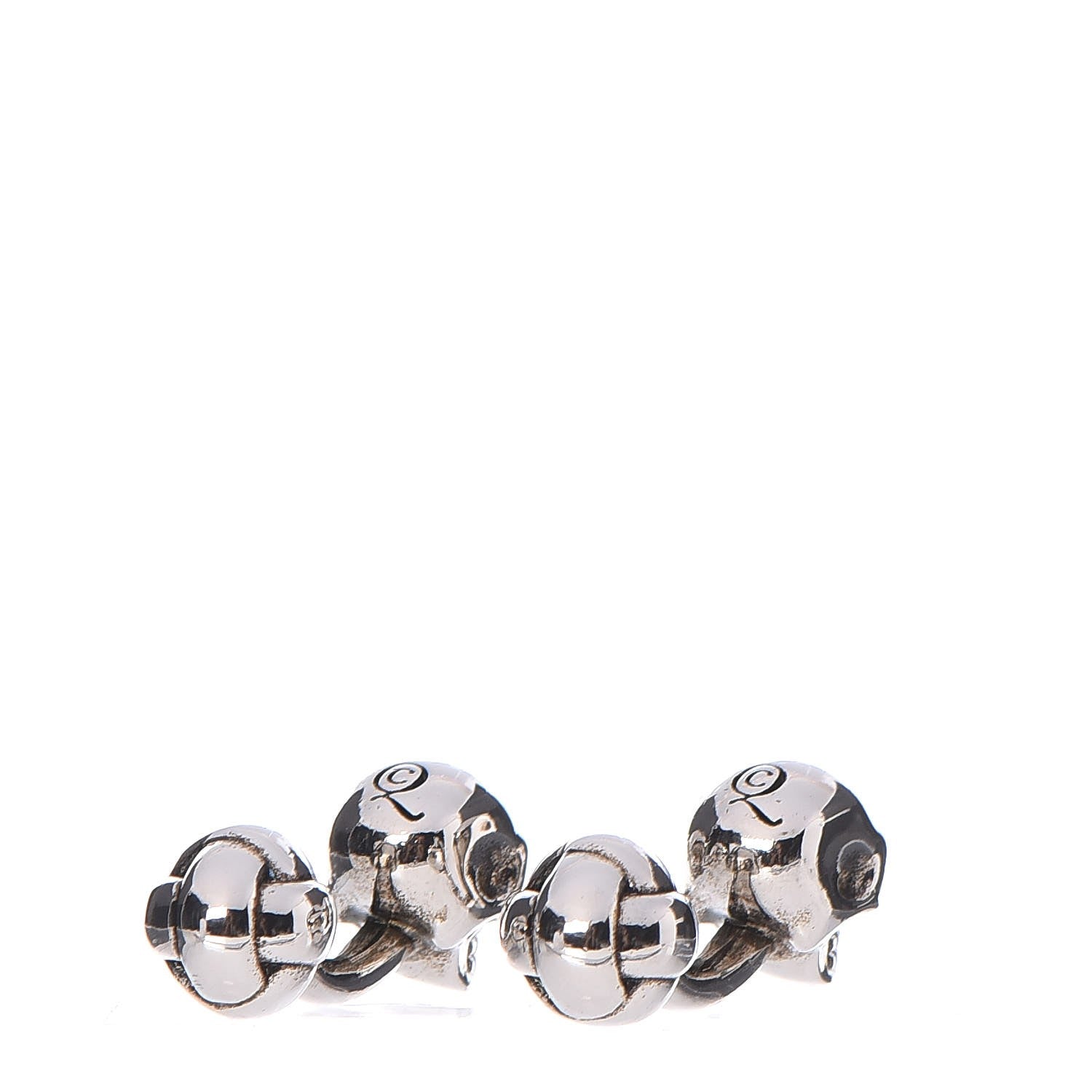 Alexander McQueen Skull Swarovski Crystal Cufflinks 3 of 5