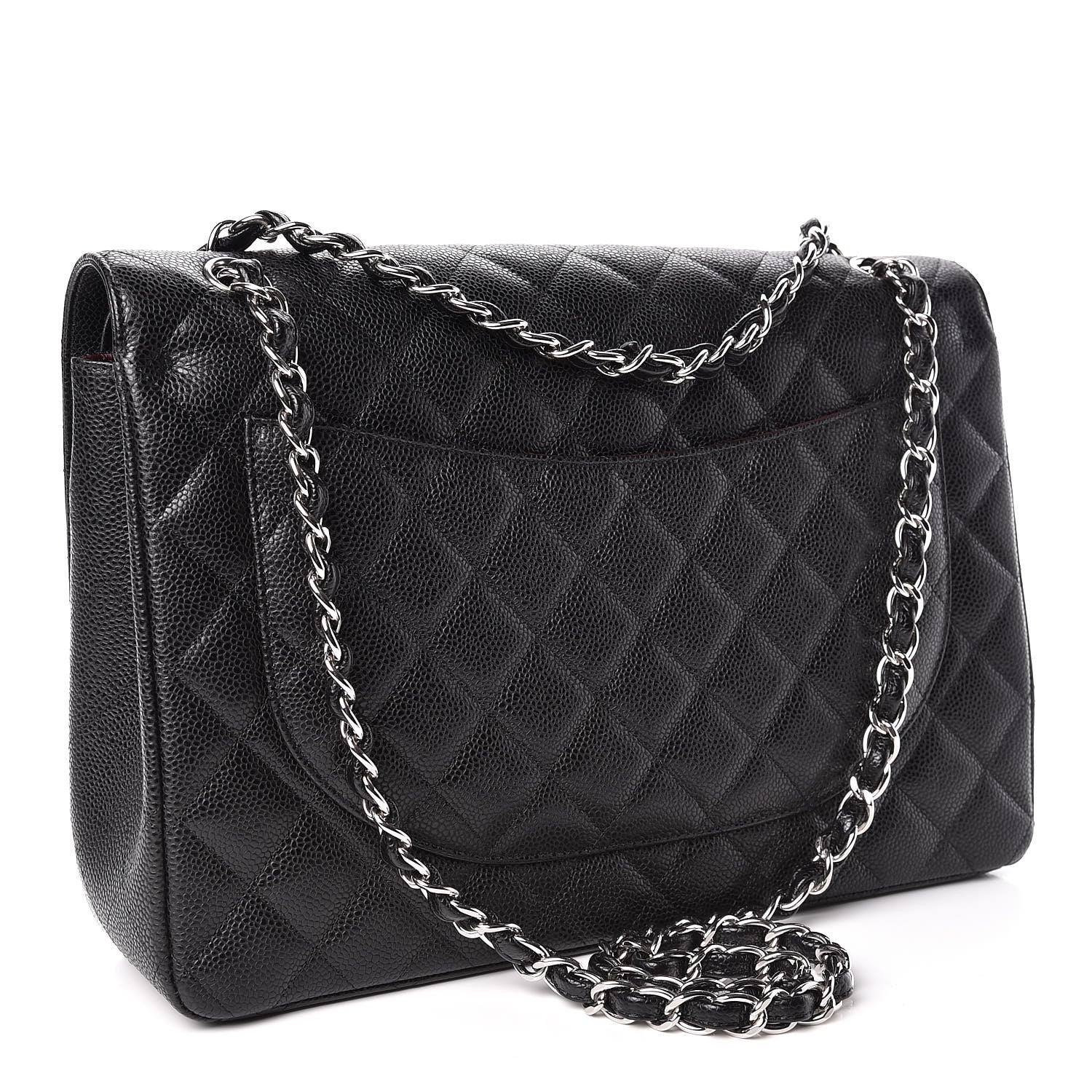 Chanel Caviar Quilted Maxi Double Flap Black 3 of 12