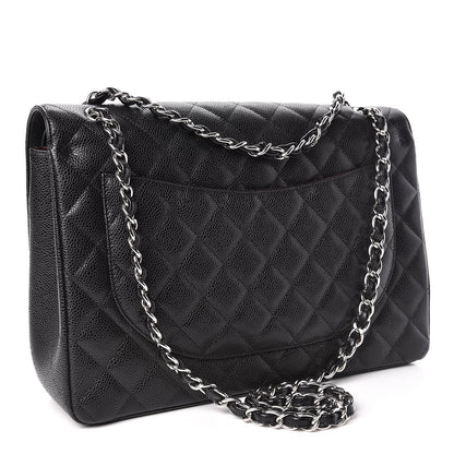 Chanel Caviar Quilted Maxi Double Flap Black 3 of 12