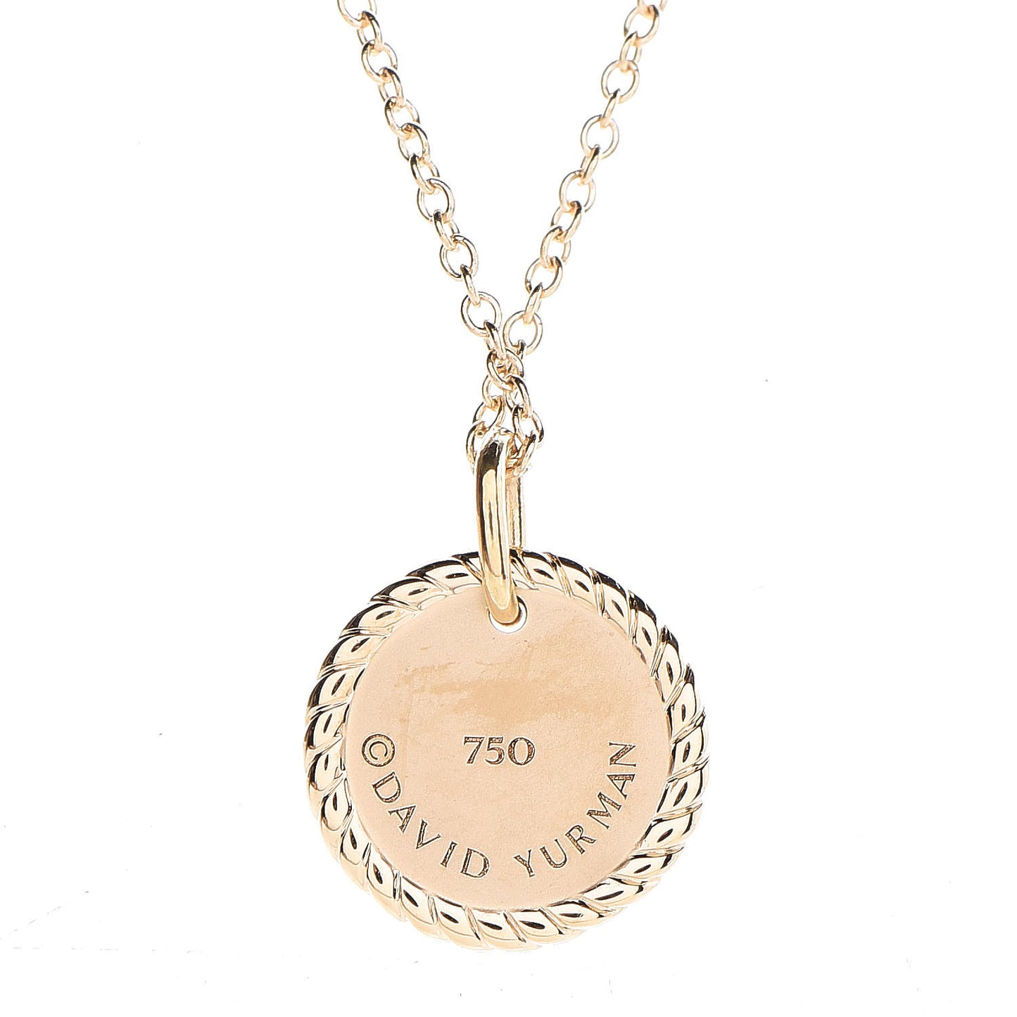 18K Yellow Gold Blue Sapphire Diamond Evil Eye Necklace