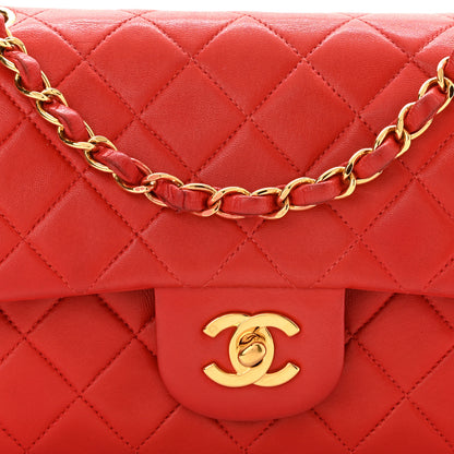 Chanel Lambskin Quilted Small Double Flap Red 6 of 13