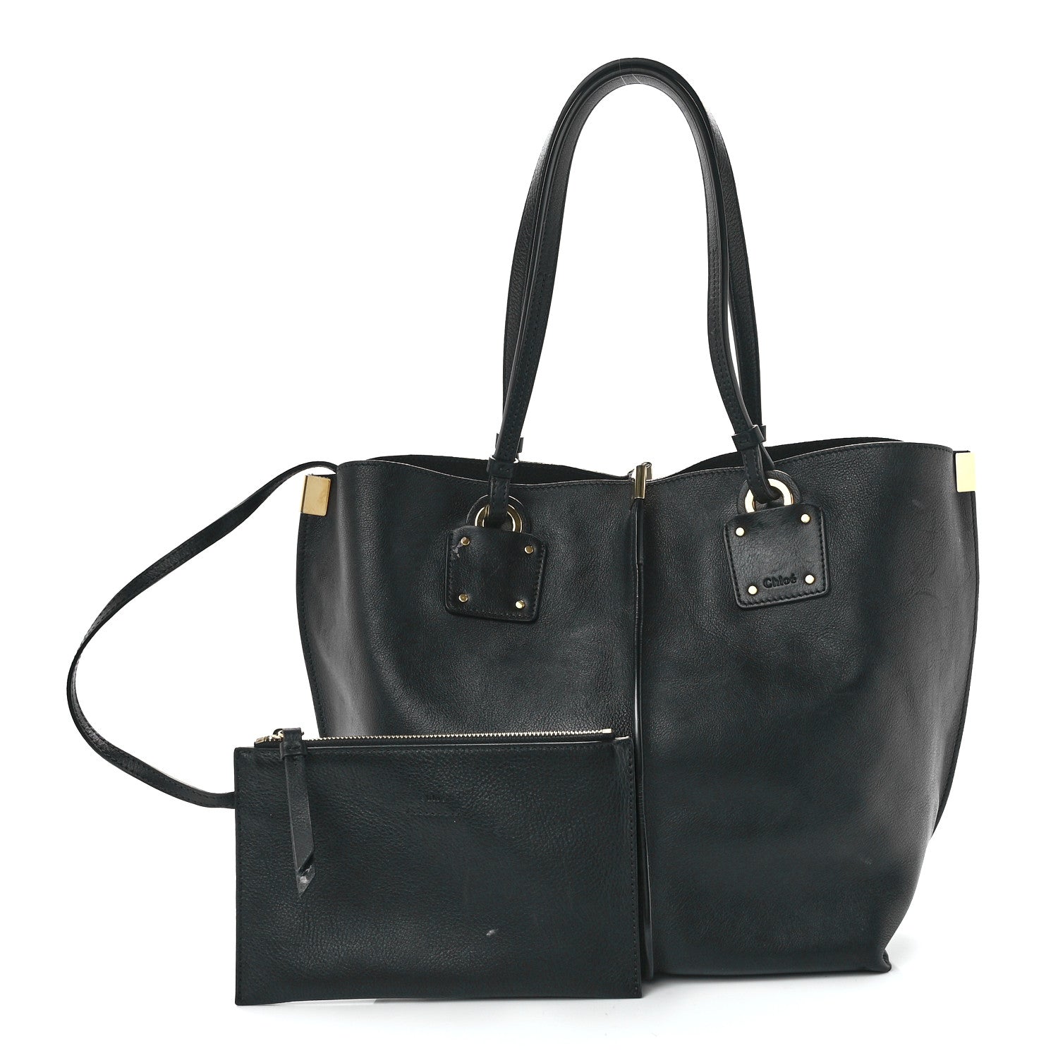 Chloe Smooth Calfskin Medium Vick Tote Black 1 of 16