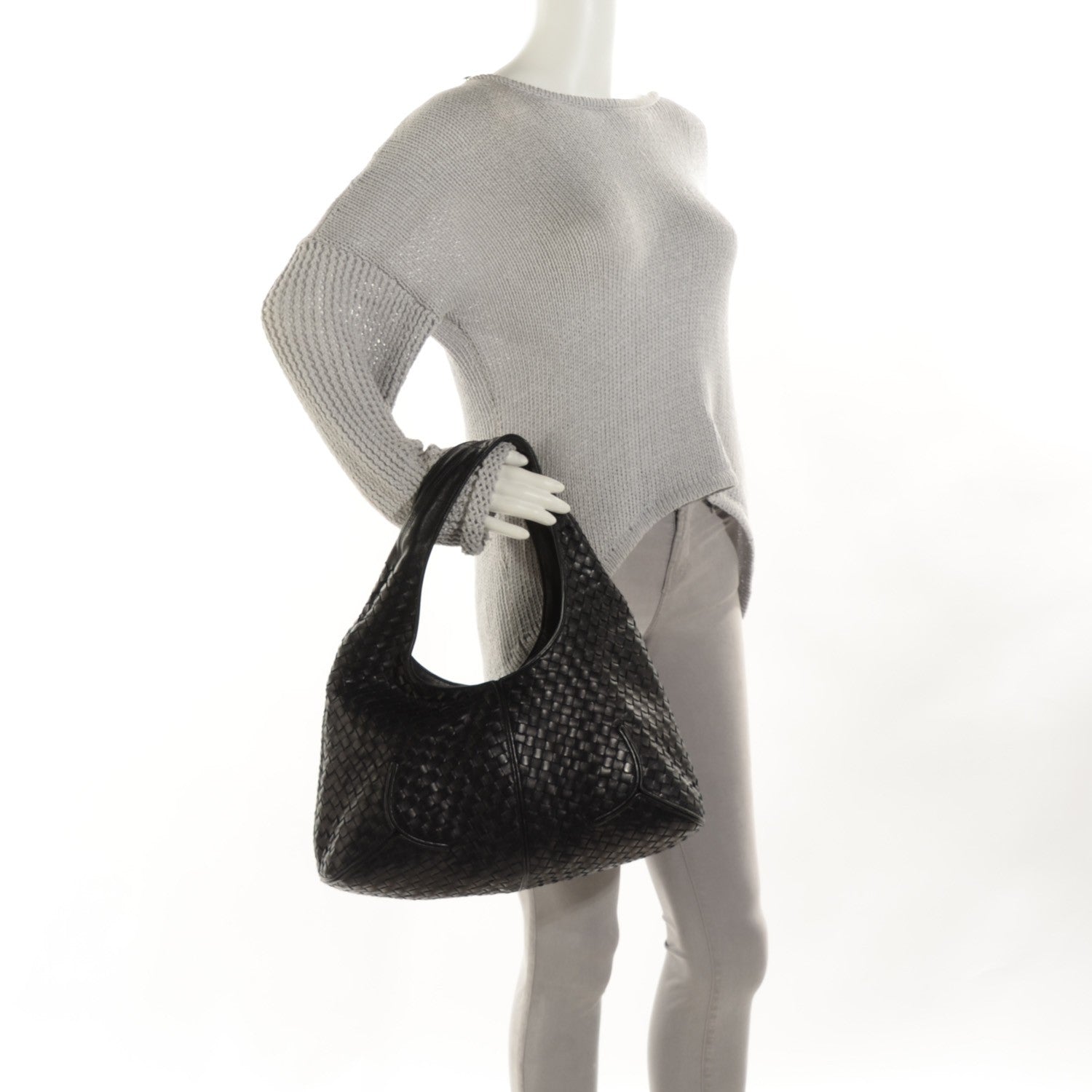 Bottega Veneta Nappa Intrecciato Ball Hobo Nero Black 2 of 9