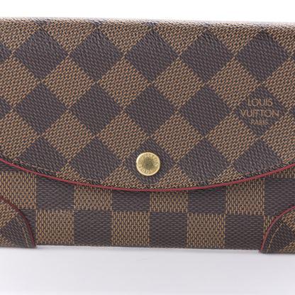 Louis Vuitton Damier Ebene Caissa Wallet Cherry 9 of 10
