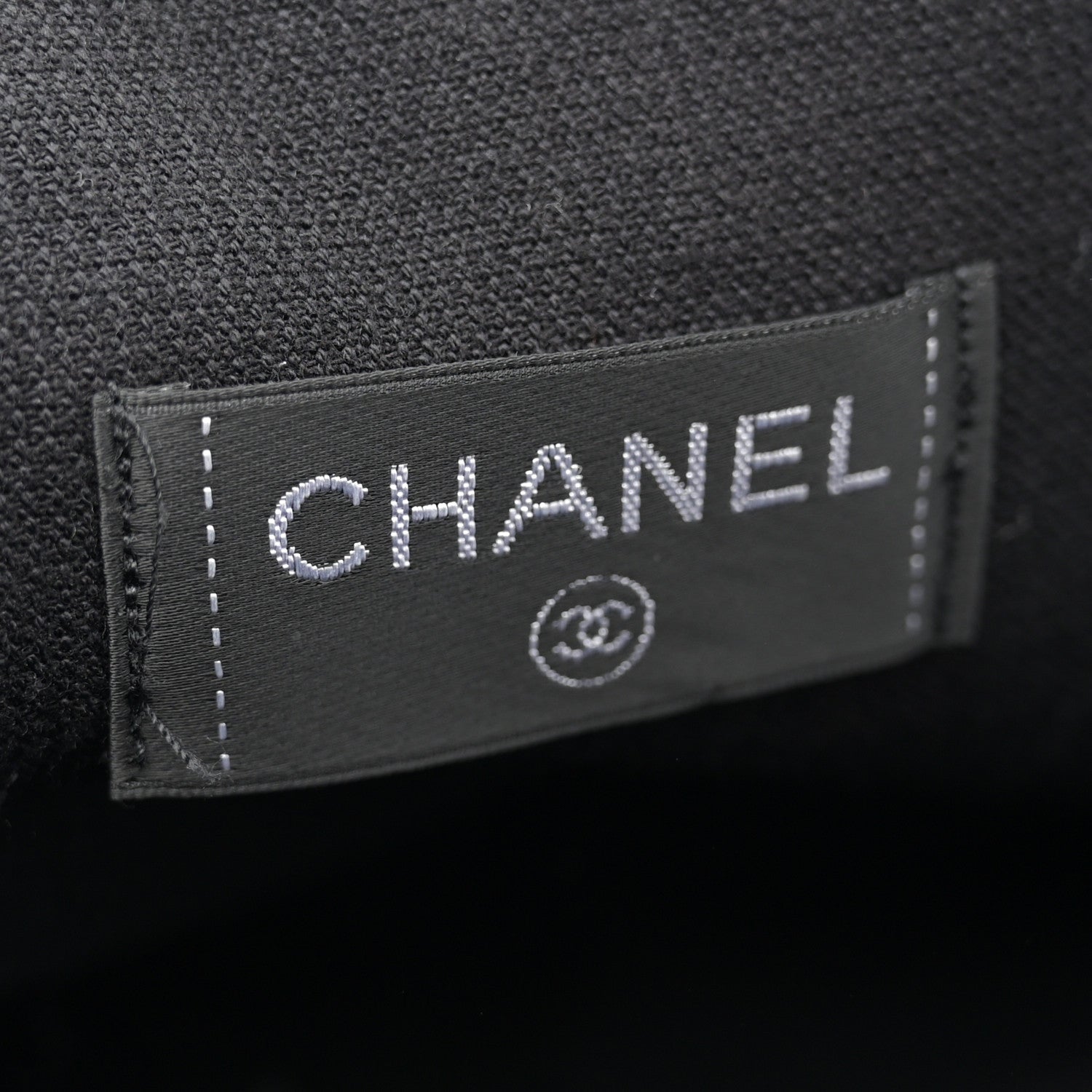 Chanel Terry Cotton CC Beach Tote Towel Set Black 7 of 14