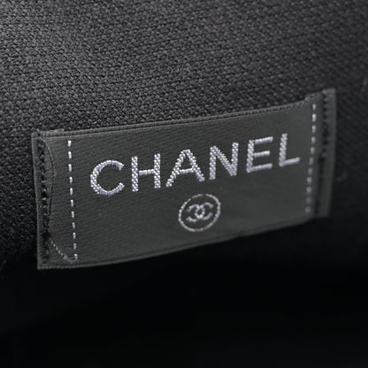 Chanel Terry Cotton CC Beach Tote Towel Set Black 7 of 14